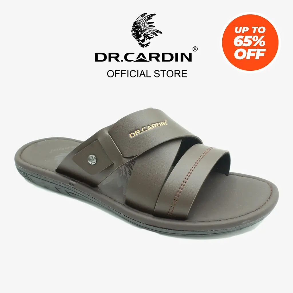 Sandal Lelaki, Dr Cardin, Bahan Kulit Sintetik, Kusyen, D-GHT-7969