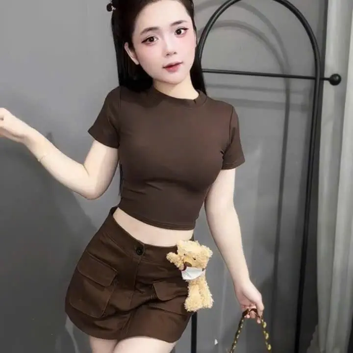 SET ÁO THUN DE 3 kèm CHÂN VÁY TÚI HỘP ( tặng kèm gấu ) - THỊNH HÂN STORE 5