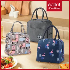Eatkit 3PCS Bundle Tas Bekal Makanan Karakter Brivilas Anti Panas Lunch Bag Cooler Thermal Anti Air