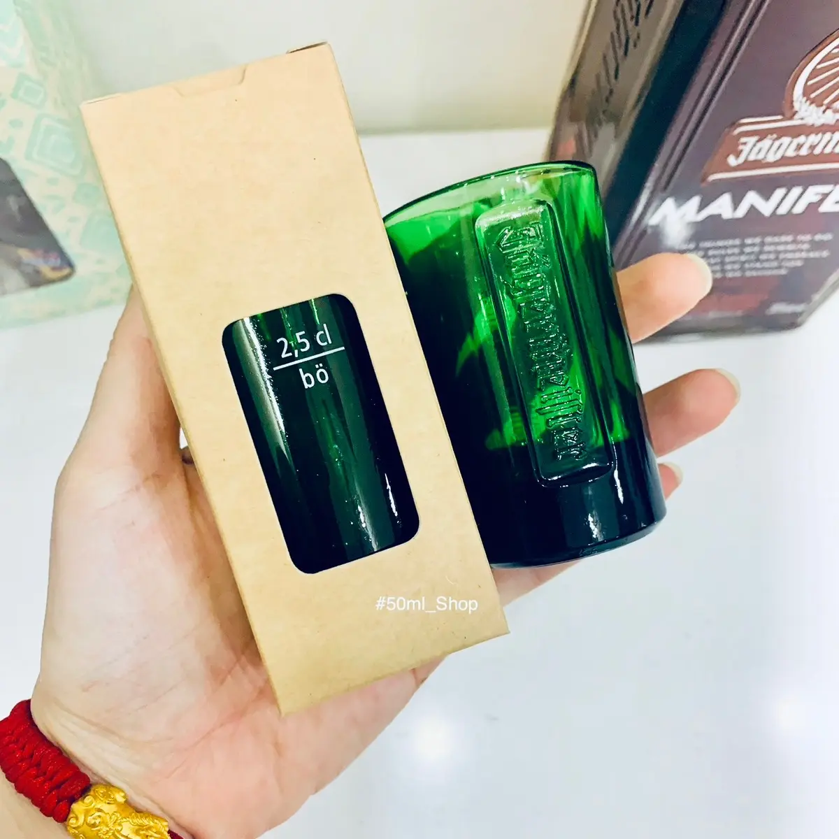 Ly shot Jagermeister xanh 20ml - 1 cái