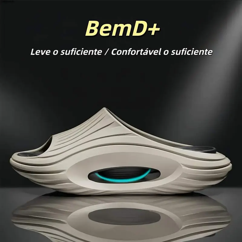 Chinelos unissex de conforto em EVA removível de dupla camada, antiderrapantes e fáceis de calçar