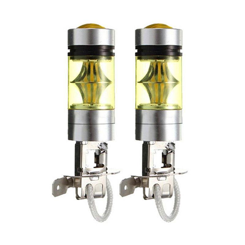 Đèn sương mù LED, FANMAODZ, 100W H3, Bóng đèn lái xe, 12 / 24V, Đèn pha, Phụ kiện ô tô, Thích hợp cho đèn sương mù 7