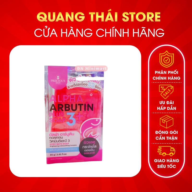 Xà Phòng Sáng Trắng Alpha Arbutin Collagen Soap Thái Lan Dưỡng Da Body