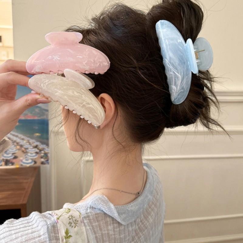 Kẹp tóc may mắn NOVSET hoa sứ  Kẹp tóc hình vỏ Kẹp Barrettes Phụ kiện