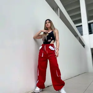 Muzakishop1 - Plap Wide Leg Cargo Pants | Celana Panjang Cargo Pria Wanita | Celana Baggy | Celana Gombrong | Celana Skena | Celana Selebor | Celana Kulot