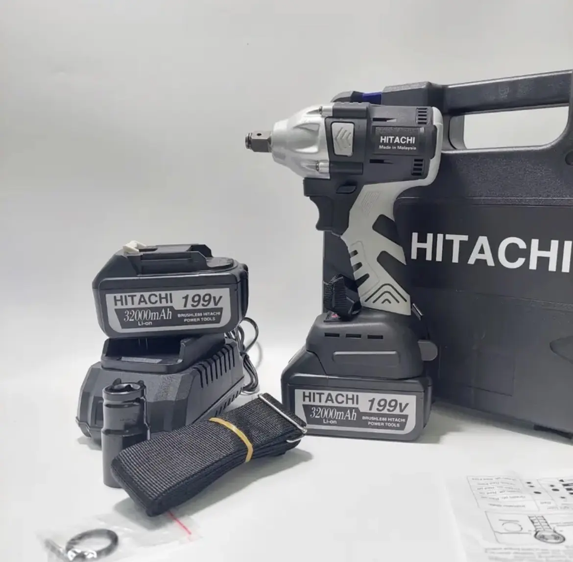 Máy siết bulong , Khoan , Vít HITACHI ( Pin chuẩn và đủ 10 cell )