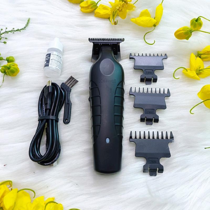 Tông bấm viền kemei 2299 lưỡi sứ  chuyên tatto kẻ chỉ chuyên nghiệp cho thợ Tông Đơ Cạo Râu