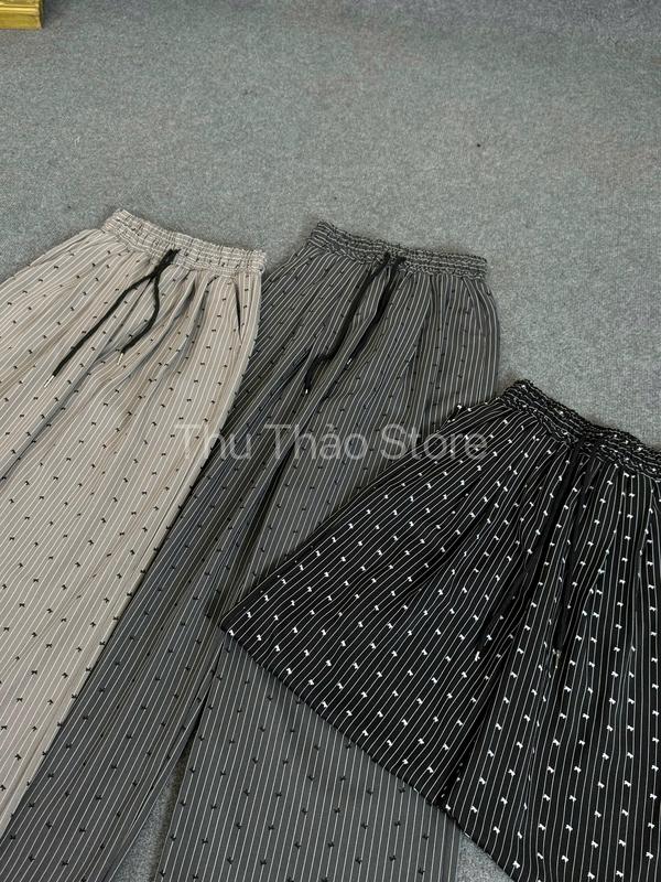 Quần Ống Xuông ThuThao97 Chất Gol.d hoạ tiết Hình Nơ 3