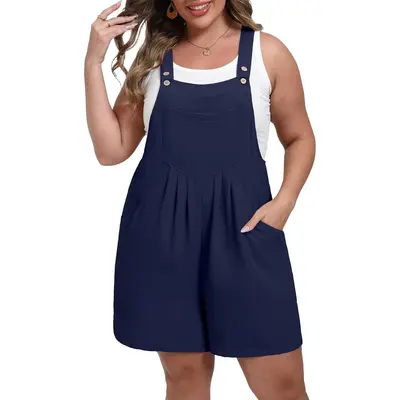 Plus size romper shorts outfit best sale