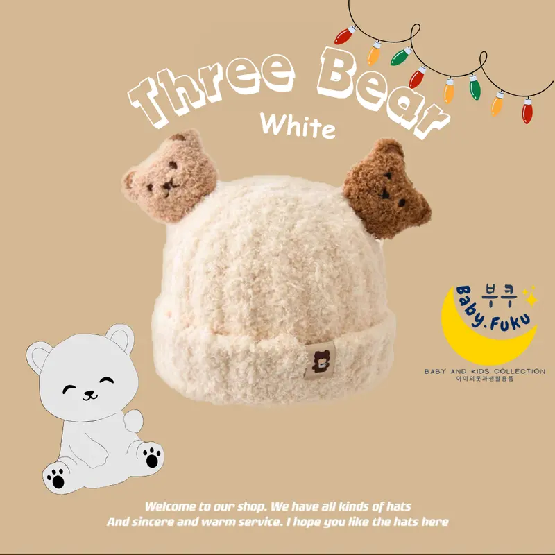 Baby.Fuku Topi Kupluk Anak Topi Bayi Kupluk Bayi Bahan Wol Rajut Banyak Motif Cewek Cowok Perempuan Laki-Laki 3