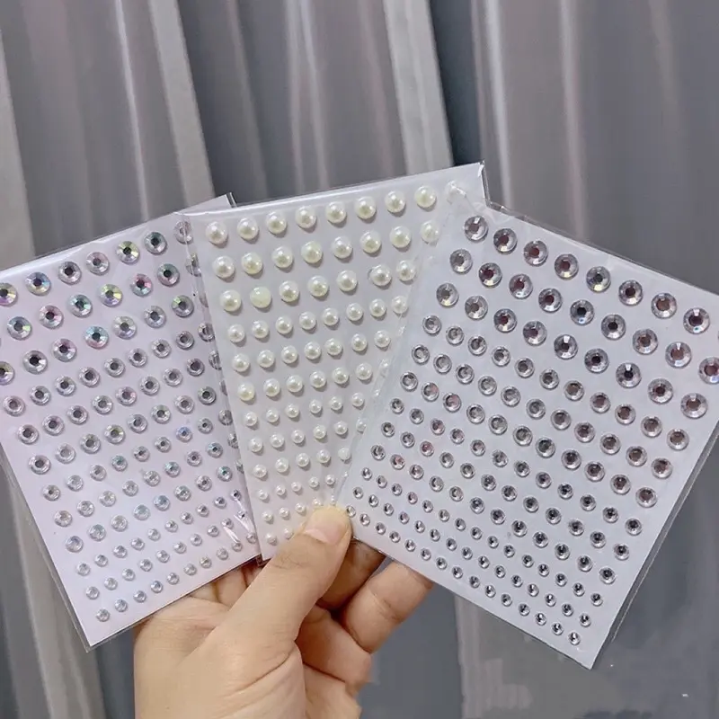 3mm/4mm/5mm/6mm Henna Daimond Self Adhesive Manik Inai Untuk Inai Pengantin Sticker Inai