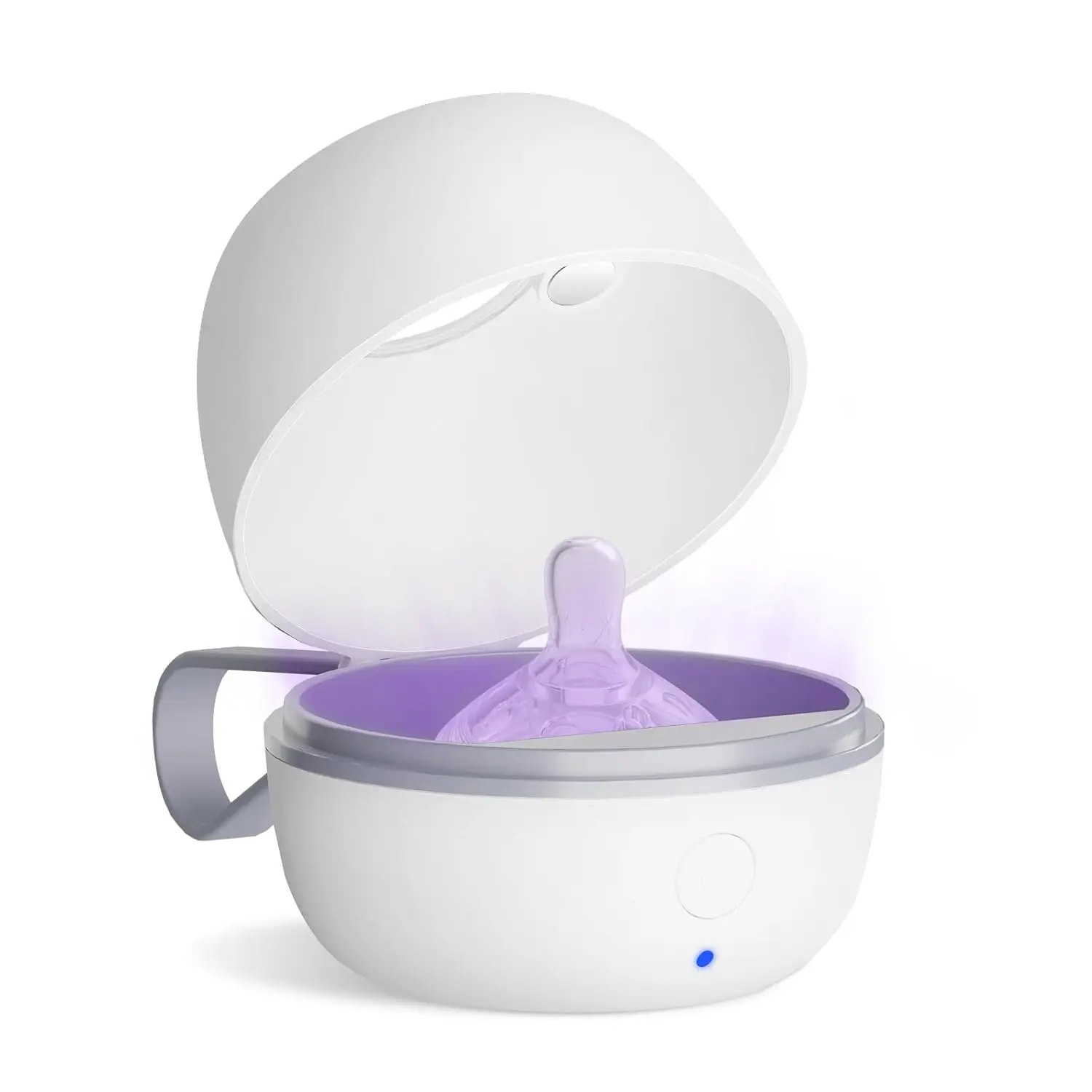 Upgrade Portable Pacifier Sanitizer UV Light Sterilizer Box Easy to Carry Baby Pacifier Sanitizer On The Go