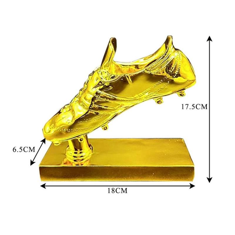 Product Introduction of Golden Boot Soccer Trophy Resin Trophy for Home Decoration 0