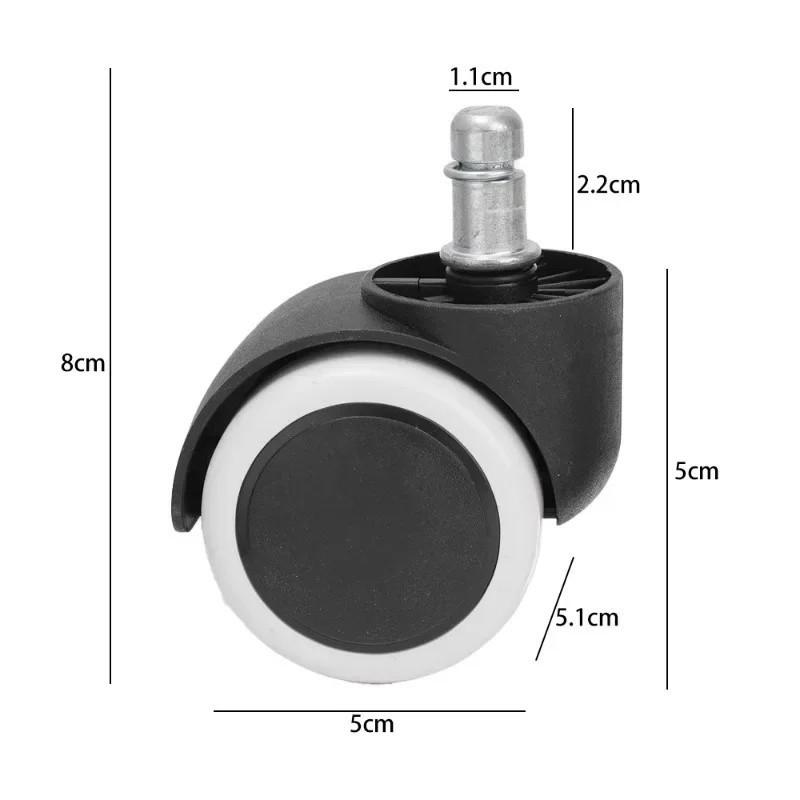 Mall Kualitas 5PCS Roda Caster Kursi Kantor / Roda Kastor Kursi Rak / Roda Kursi Office Tancap 5