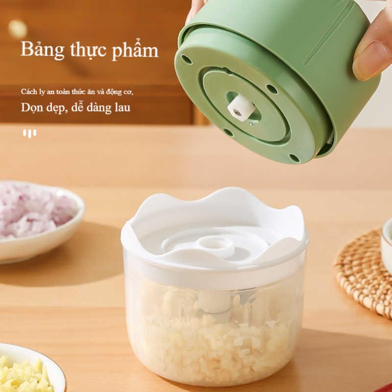 (Nửa giá) Thực phẩm đa chức năng, thiết kế tỏi phụ trợ không dây dễ dàng để làm cho tỏi masher tỏi pumper tỏi puller Mincer Small home Baby Food meat grinder garlic Mincer