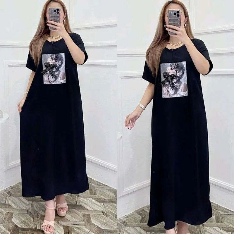 Longdress Blink Crinkle Airflow Pita Timbul / HOME DRESS CRINKLE JUMBO 2