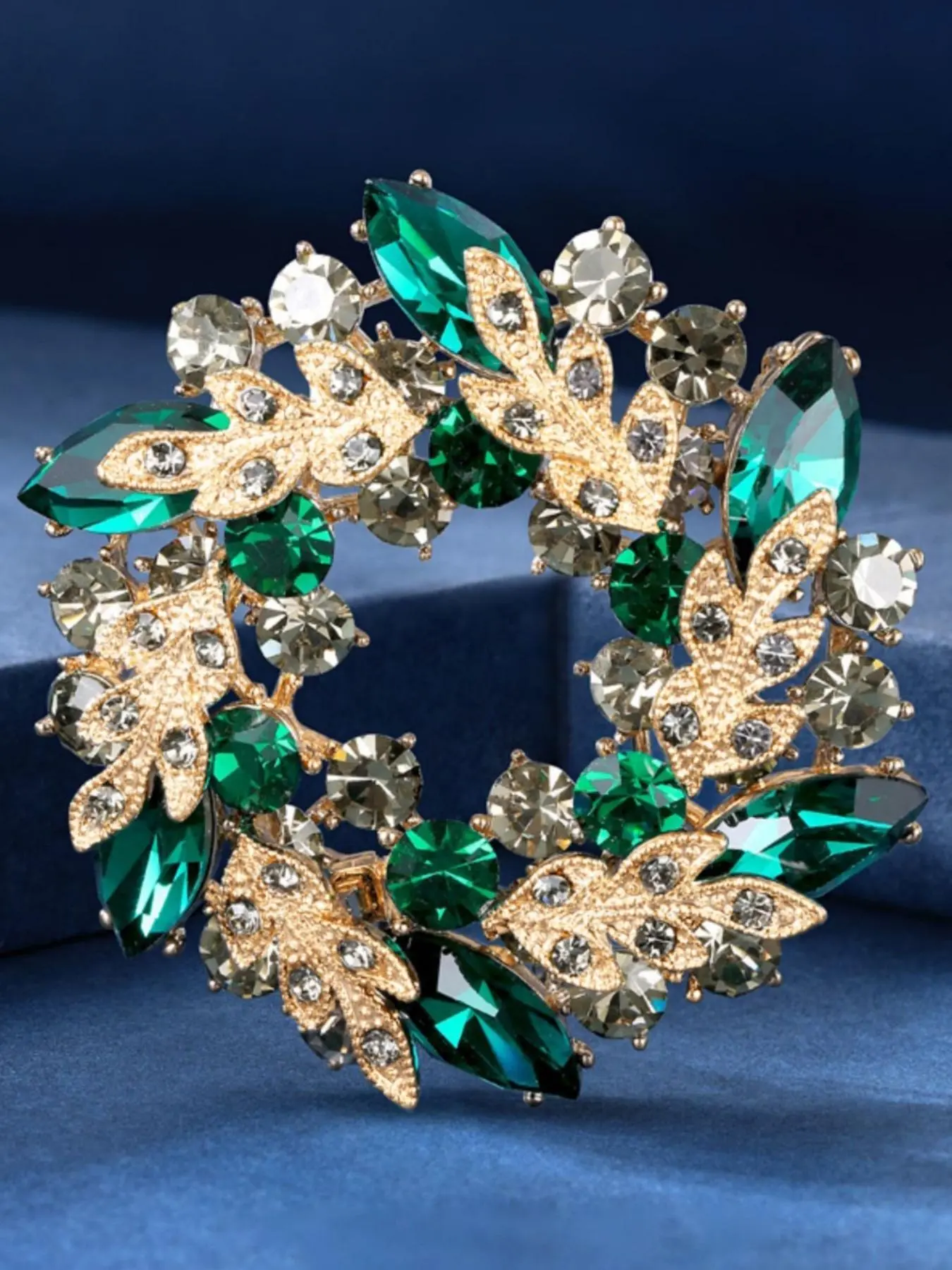 Fashionable Zircon Decorated Brooch, Vintage Glittering Brooch for Women & Girls, Trendy All-match & Exquisite Brooch for Birthday Gift