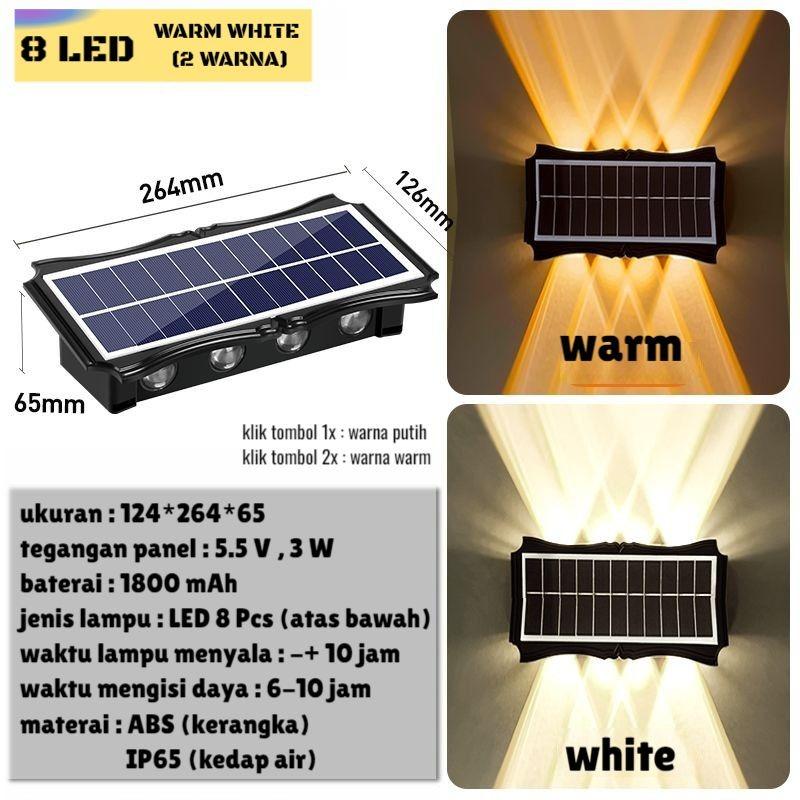 Lampu Tenaga Surya Lampu Hemat Energi Lampu Anti Air Solar Cell Panel 5 Watt 8 LED 0