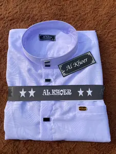 DISKON!!! kemeja koko muslim kemeja formal putih bahan embos koko lebaran 2024 murah Motif Sultan