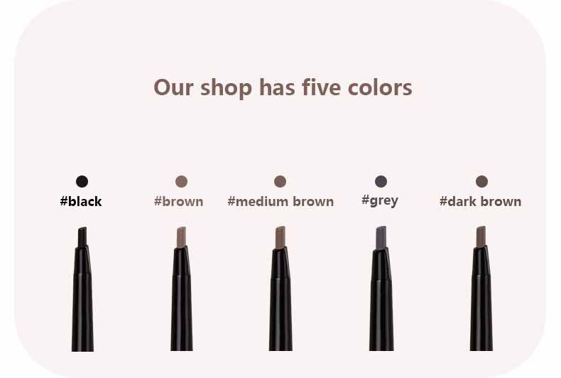 Product Introduction of Eyebrow Pencil Double Triangle Ultra-fine Head Extremely Fine Waterproof Sweat Lasting Non-depigmentation Non-smudge Natural Makeup Cosmetic 2