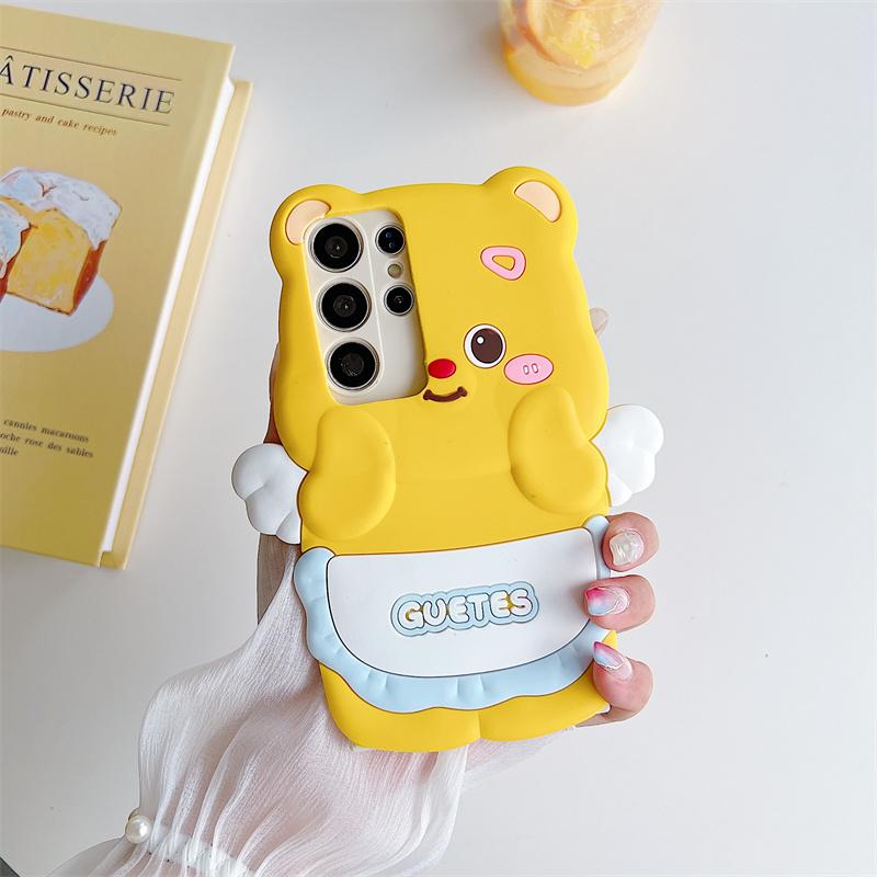 Product Introduction of Cartoon Casing For Samsung Galaxy A55 A35 A25 A15 A24 A23 4G A54 A34 A73 A53 A33 A13 A14 A22 A32 5G Phone Case Soft TPU 3D Cute Melody Wing Bear Anti-falling Silicone Protective Cover 10