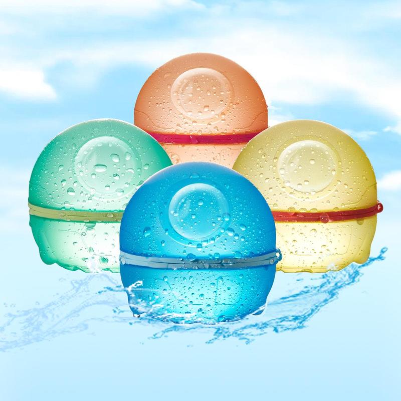 Product Introduction of Reusable Water Ball, Silicone Water Bomb with Mesh Bag, Water Balloon Toy For Pool Party, Water Play Colorful Water Balloons, Suitable for Boys and Girls 11