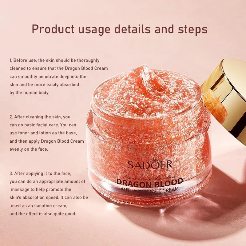 Dragon Blood Moisturizing Facial Cream, 2 Counts Hydrating Nourishing Face Cream, Comfort Skincare Face Moisturizer for Gifts, Moisturizing Lotion 5