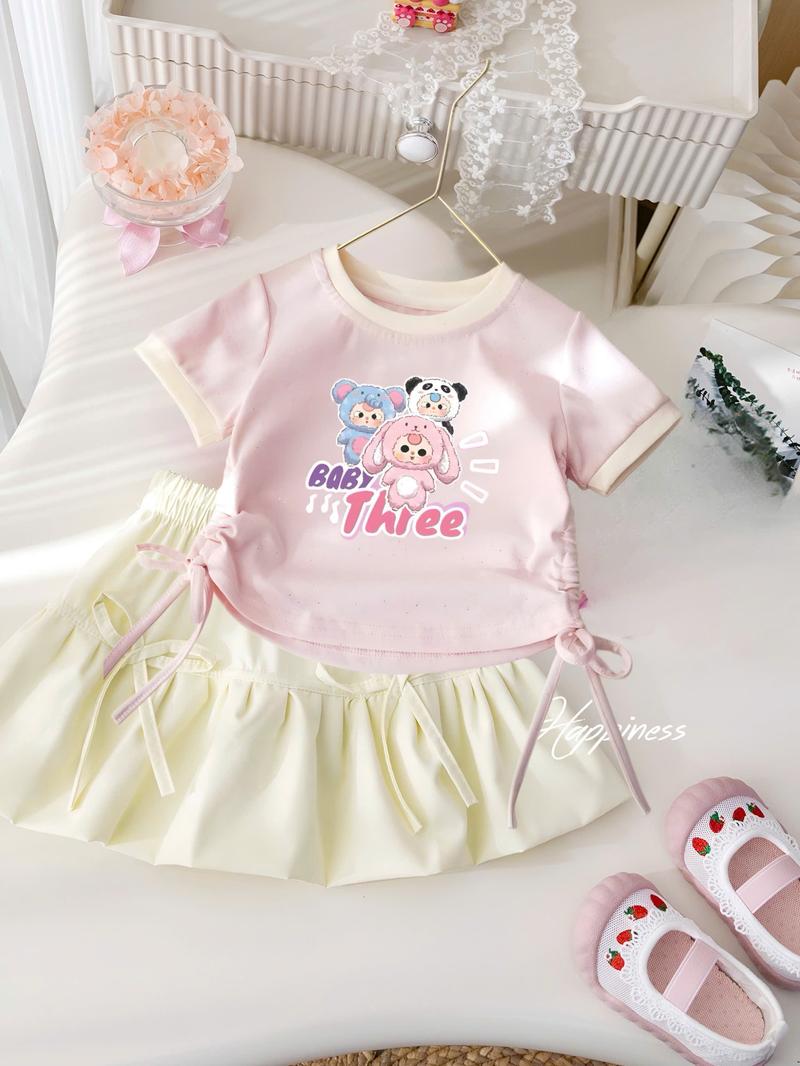 Product Introduction of Set váy baby three dễ thương cho bé gái từ 9-25kg,họa tiết in sắc nét. 6