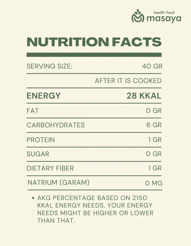 1kg MASAYA BERAS PORANG - shirataki konjac healthy food Nasi Rice 4