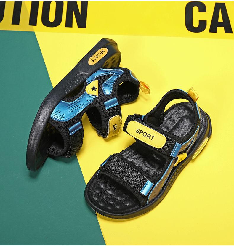 Product Introduction of ABC PEAC Boys' Sandals 2025 Summer New Soft Sole Non-Slip Boys' Sports Beach Shoes For Big Kids 12