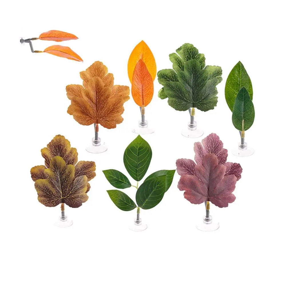 Aquariums Decor Plastic Betta Fish Rest Leaf with Suction Cups Simulated Aquarium Landscaping Creative Artificial Plants Home