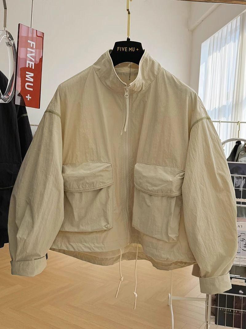 Product Introduction of Áo Khoác Ngắn Thường Ngày Phong Cách Phương Tây Cao Cấp, Dành Cho Nữ, Thích Hợp Cho Mùa Xuân Và Mùa Thu, Mỏng, Cổ Chân Đế Áo Khoác Vỏ Sò, Hợp Xu hướng, Hàng Mới Về Năm 2024 Jacket Women 11