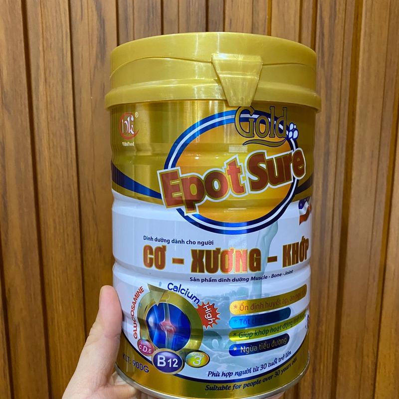 Sữa Xương khớp người già Sure Gold Epot Lon 900gr-Sữa Cơ Xương Khớp Tim mạch