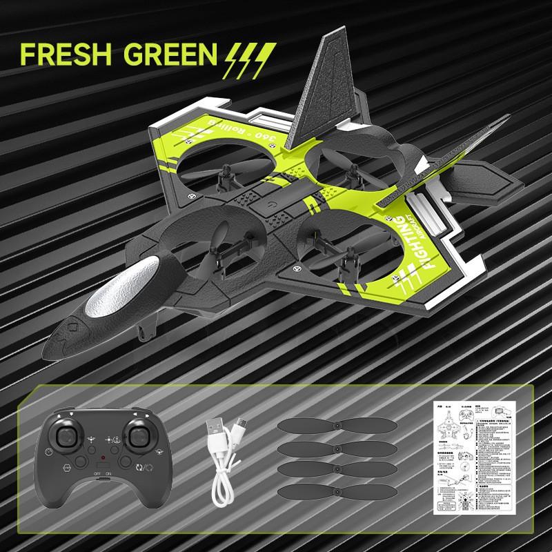 Cross border children's interactive UFO lights up rolling drone toys, induction aircraft, remote-controlled fighter jet 8