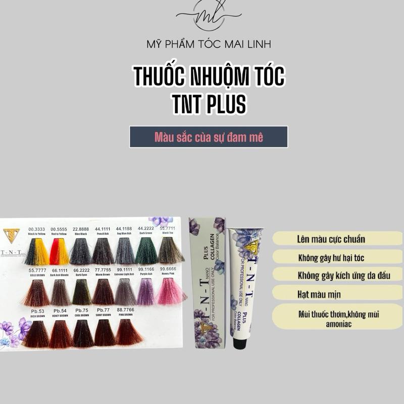 Màu TNT PLUS 100ml đủ loại màu thời trang hot trend 2022 mùi thơm siêu dưỡng chống xót tuyệt đối bền màu Đổi Màu Tóc Nhuộm Tóc 