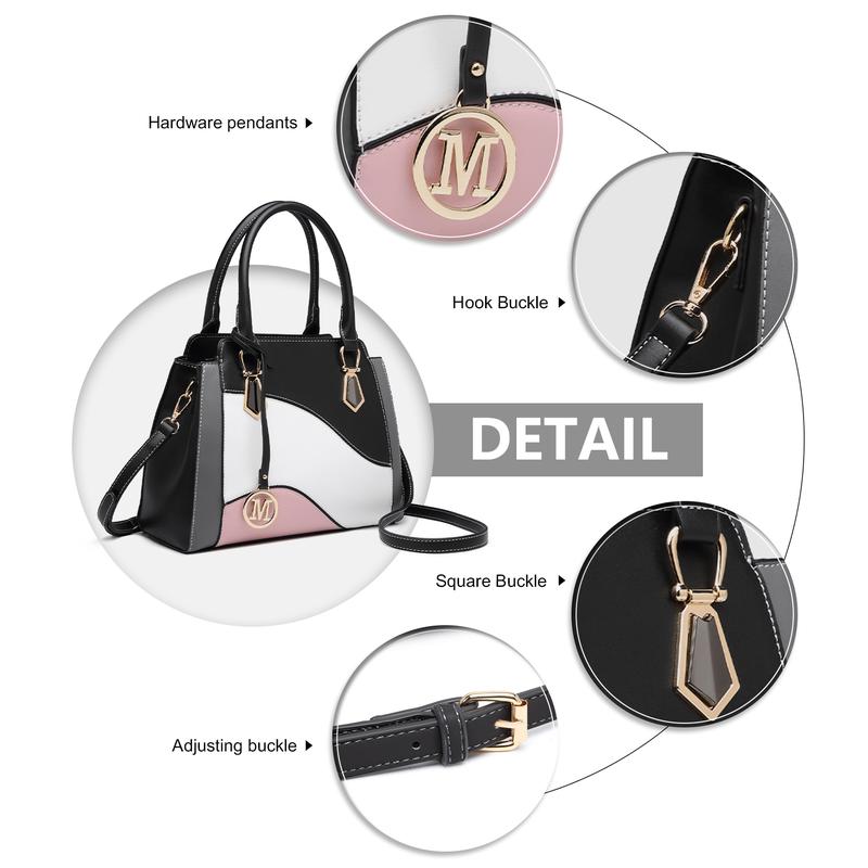 Product Introduction of [MissLulu Bags] Leather Tote Handbag with Gold Tone Hardware and Multiple Pockets - Elegant Design for Women 23