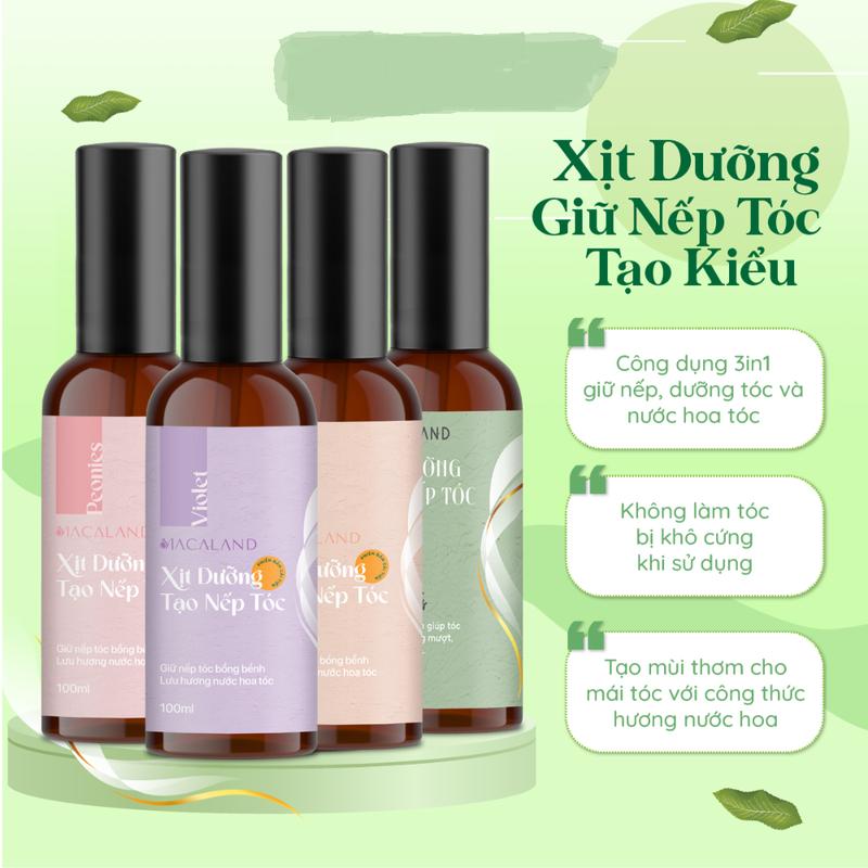 Xịt giữ nếp tóc và dưỡng tóc hương thơm nước hoa chai 100ml