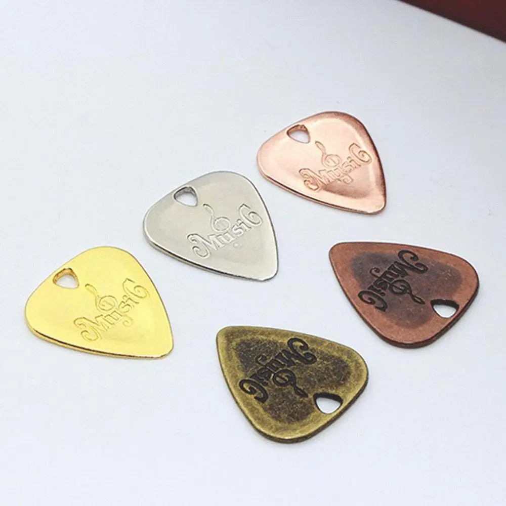 Guitar Picks Electric Guitar Bass Picks Metal Stainless Steel Picks 5 Colors