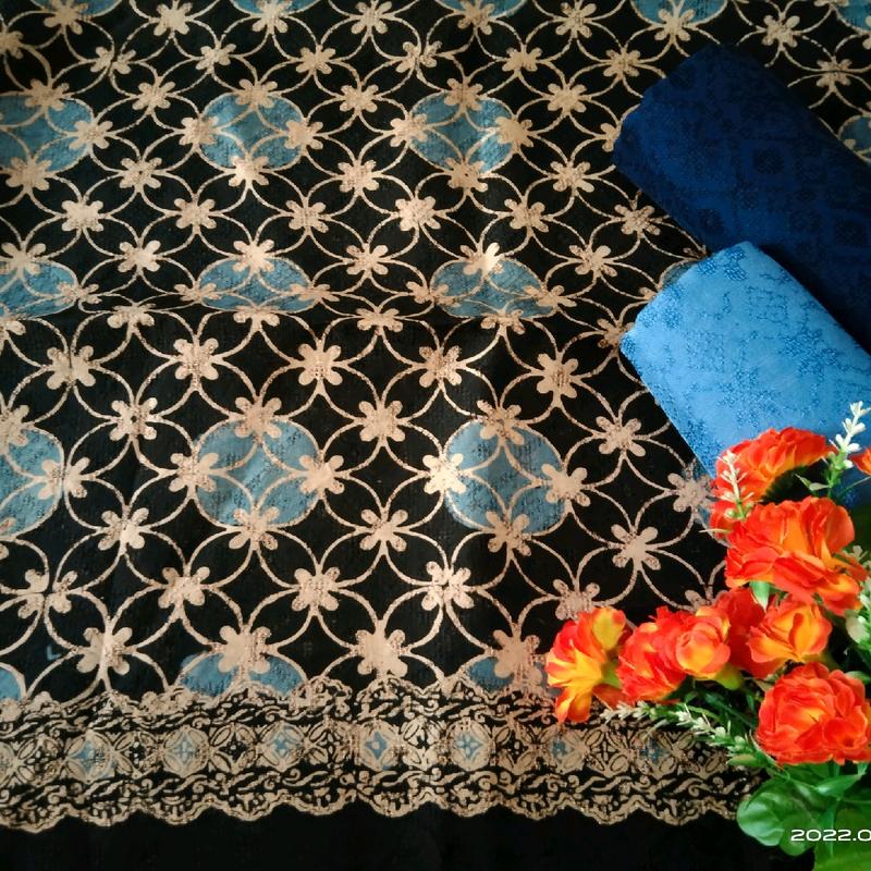 KAIN BATIK VISCOSE SEMI SUTRA VISKOS CAP SEMI TULIS SETELAN FISKOS POLOS BATIK FARIZA CIREBON SOFT PASTEL CERAH 4