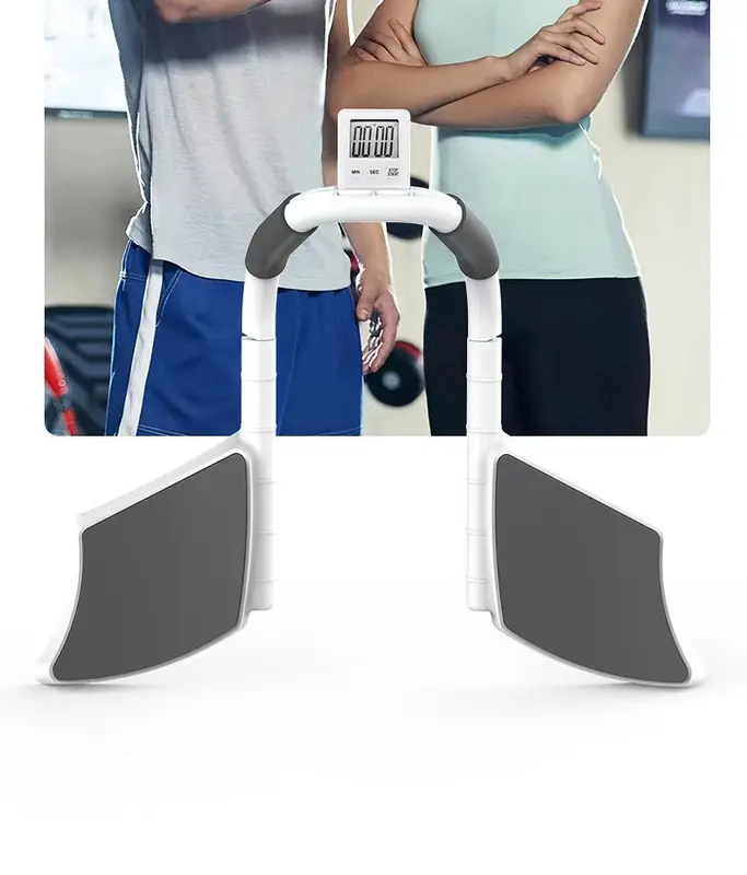 Plank Trainer Penahan Siku Alat Bantu Push Up Latihan Perut + LCD Outdoor Otot 4