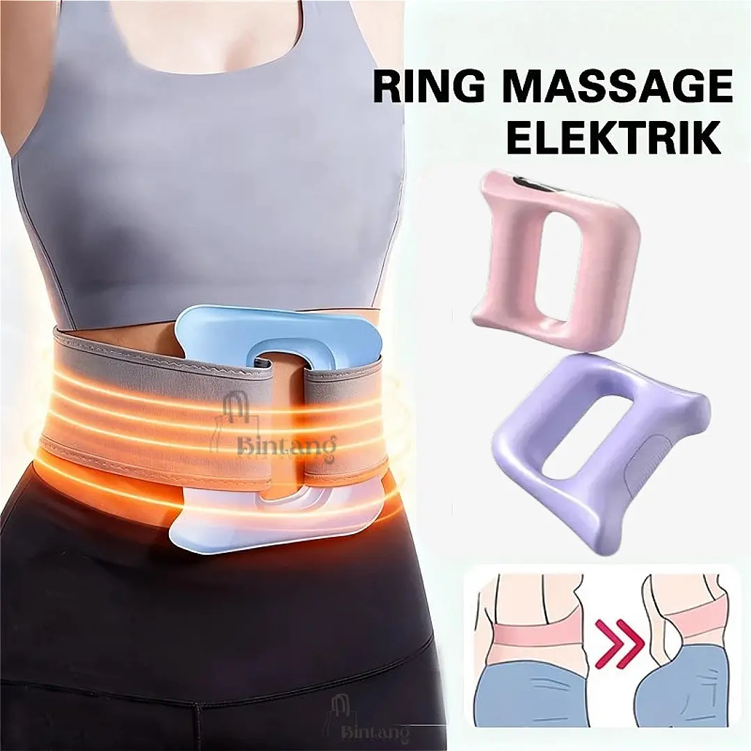 [BAS] Massage Ring Belt / Alat Pijat Model Ring Belt Electric Rechargeable Multifungsi YQ - 008