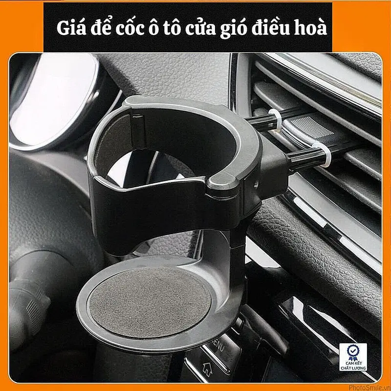 Giá Để Cốc Nước Làm Mát Cửa Gió Điều Hòa Ô Tô Đa Năng Chịu Lực 6