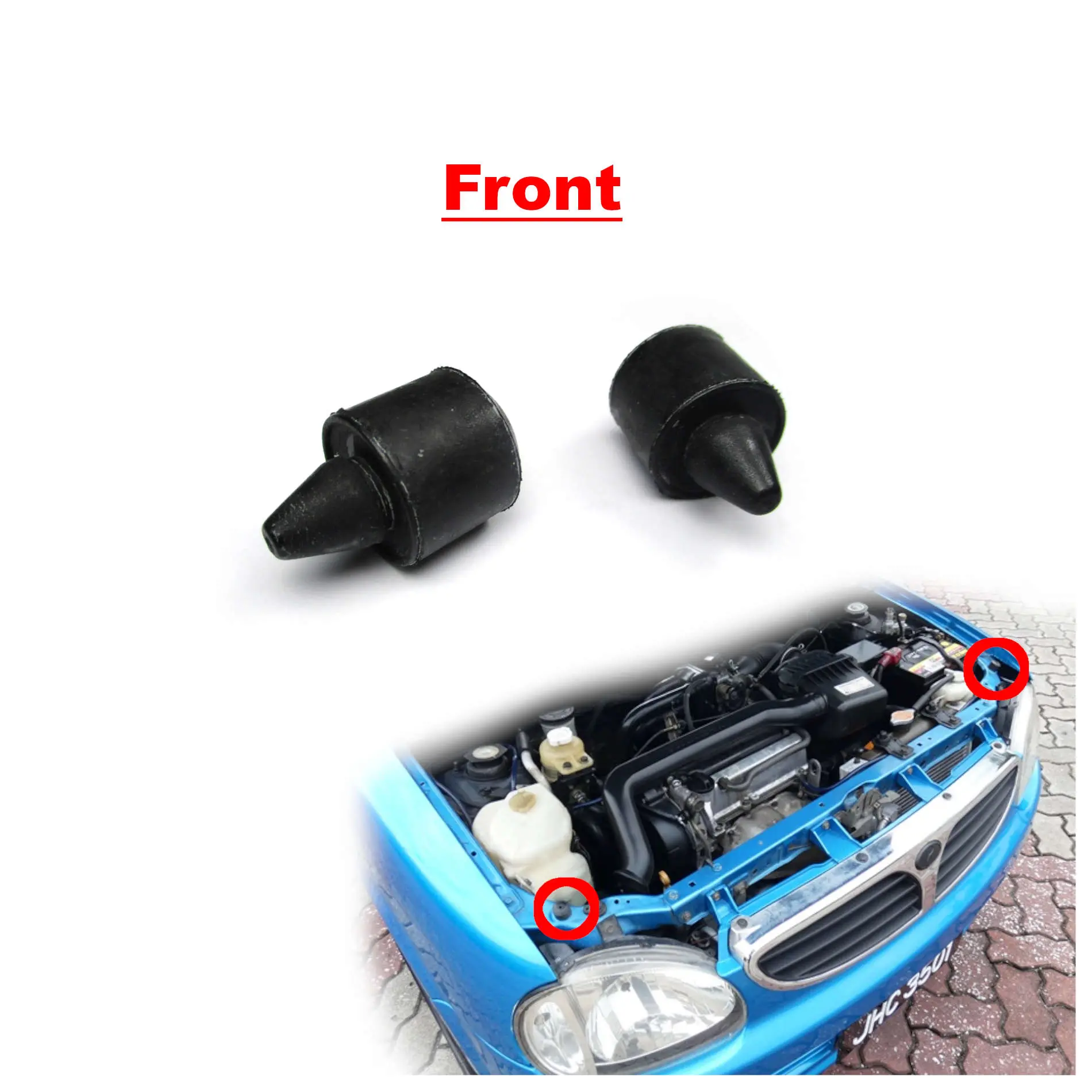 Bonnet Mounting - Perodua Kelisa
