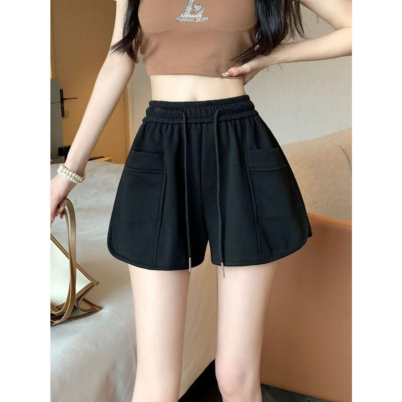 Quần short nữ , quần đùi nữ thể thao vải da cá thiết kế lưng chun dây rút co giãn vát viền cá tính Q1 SUTANO 4