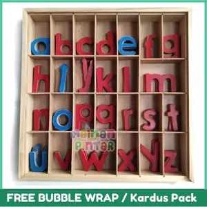 Moveable Alphabet Large / Montessori / Mainan Edukasi Anak
