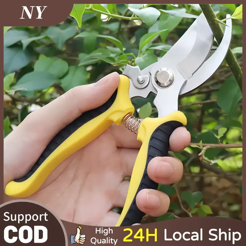 Gardening Pruning Shears High Carbon Steel Scissors Garden Plant Scissors Branch Hands Pruner Cutter