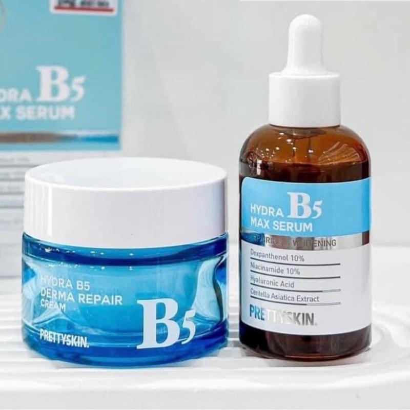  Bộ serum và kem dưỡng B5 Prettyskin phục hồi cấp ẩm 