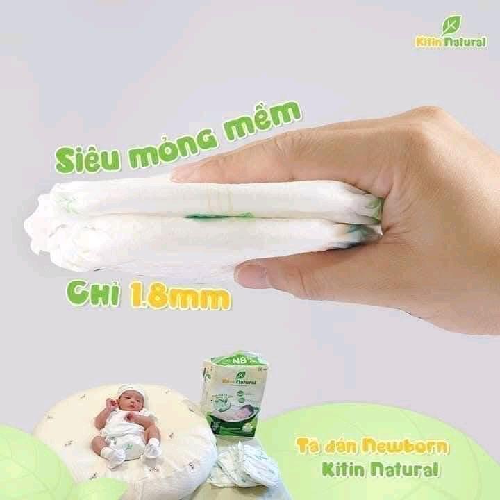 [tích điểm đổi quà] bỉm tã kitin natural với tinh chất trà xanh mềm mỏng thấm hút tốt. tã dán và tã quần cho bé 5