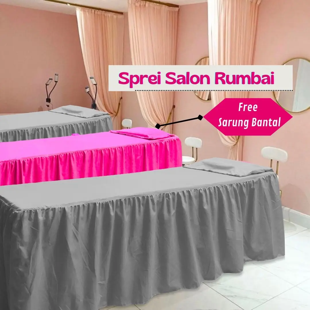 Sprei Bed Facial Salon Sprei Eyelash Klinik Kecantikan Sprei Salon Rumbai