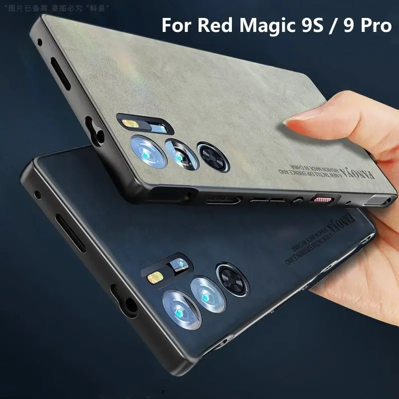 Ốp Cho Red Magic 9S Pro, Ốp Lưng Da Silicon Sang Trọng, Dành Cho Nubia RedMagic 9 Pro Plus, Ốp Bảo Vệ, Ốp Lưng Sốc